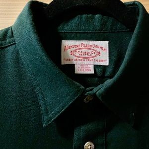 Filson Vintage Flannel Work Shirt (olive)